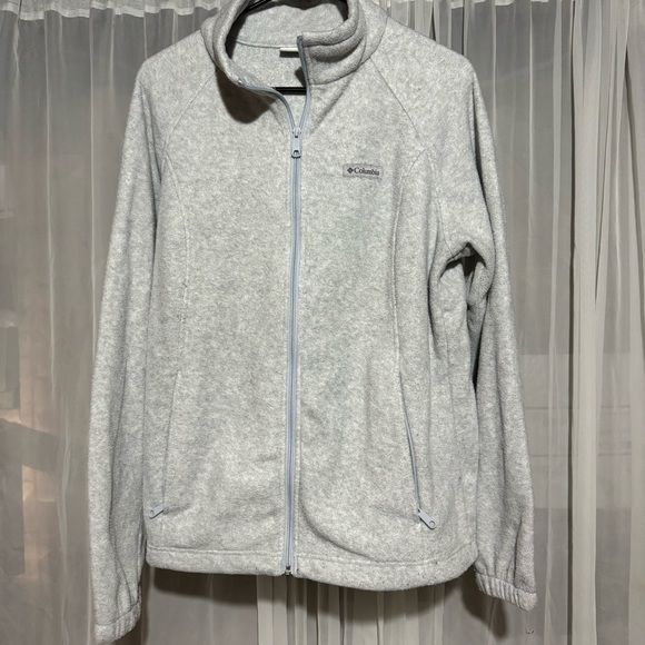 Columbia Jackets & Blazers - Columbia Fleece Full Zip Light Gray Jacket Size XL